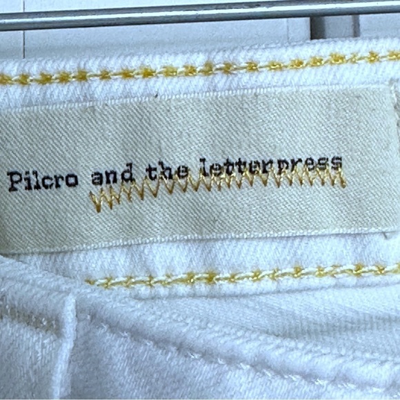 Pilcro & The Letterpress The Stet White Five Pocket Fit Shorts 29 Anthro - Picture 10 of 14